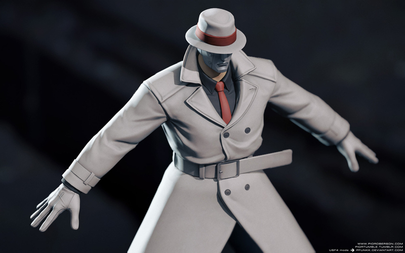 Illustration for article titled Fan Remakes Street Fighter III's Q In 3D